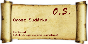 Orosz Sudárka névjegykártya